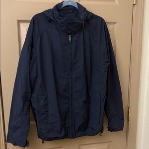 GAP Men's Deep Blue RainCoat hooded
